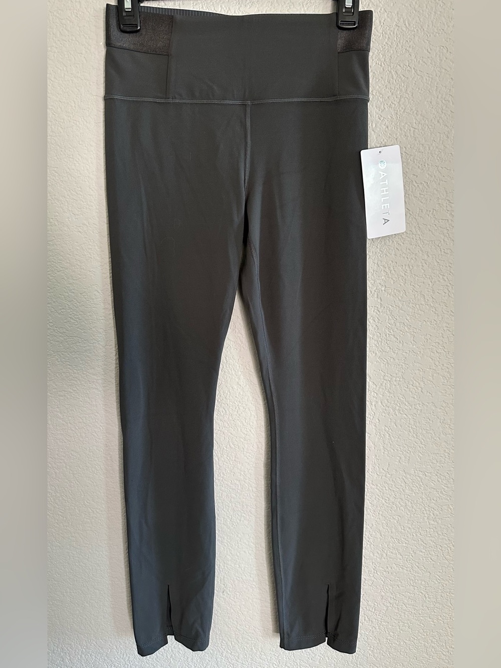 Athleta Aura Split Black Leggings